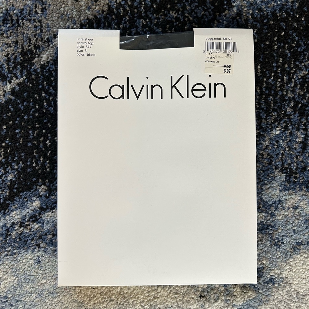 Calvin Klein Black Sheer Tights
